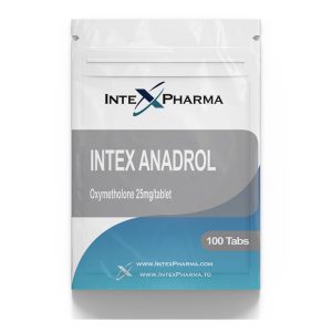 Intex Pharma Anadrol 25mg x 100 tablets box for UK buyers