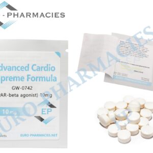 Euro Pharmacies GW 0742 Advanced Cardio 10mg tablets, 50 pills per bag