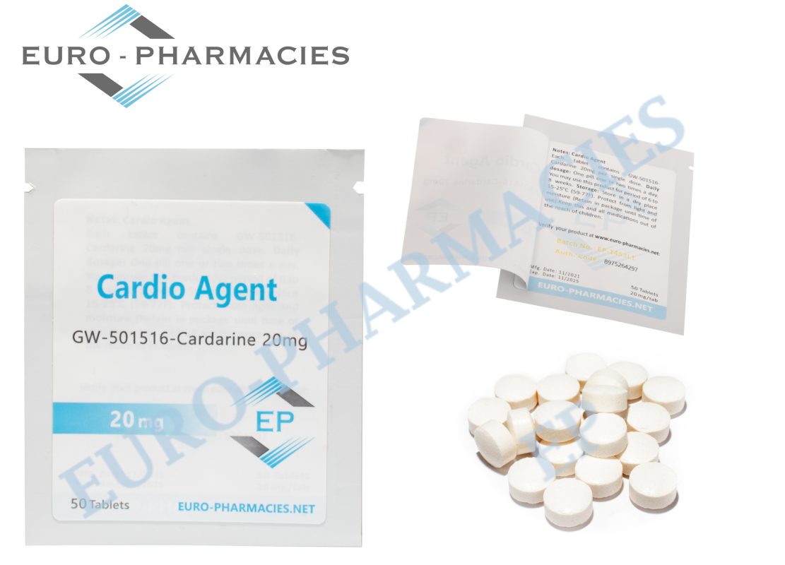 Euro Pharmacies Cardio Agent GW501516 20mg 50 tablet pack