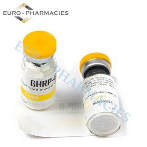 Euro Pharmacies GHRP-6 5mg laboratory-grade peptide vial for research