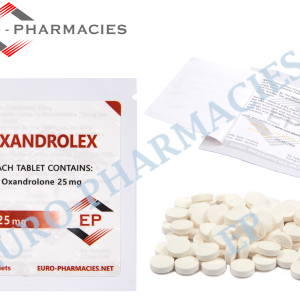 Euro Pharmacies Oxandrolex 25 Anavar 25mg tablets 50 tab bag