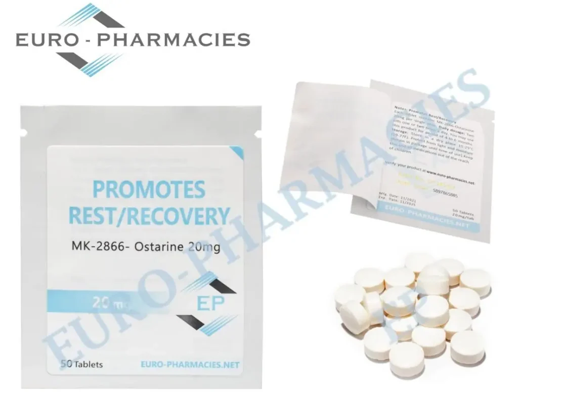 Euro Pharmacies MK2866 20mg tablets pack of 50 for rest and recovery