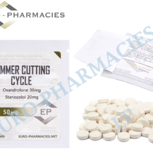 Euro Pharmacies Summer Cutting cycle tablets with Winstrol 20mg and Anavar 30mg, 50 tabs per bag
