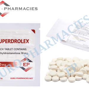 Euro Pharmacies Superdrolex Methyldrostanolone 10mg tablets – 100 pills per bag