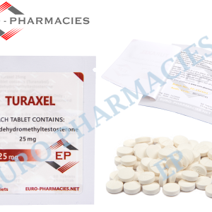 Euro Pharmacies Turaxel 25 Turanabol 25mg tablets bag of 50