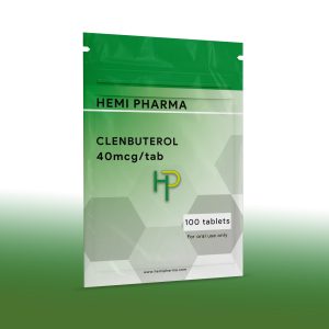Hemi Pharma Clenbuterol 40mcg x 50 tablets pack