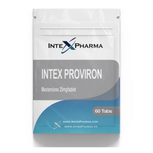 Intex Pharma Proviron 25mg x 60 tabs box of Mesterolone tablets