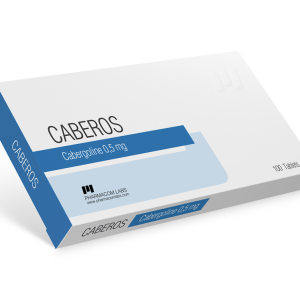 Pharmacom Caberos Cabergoline 0.5mg box of 100 pills