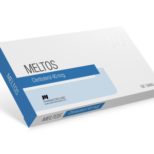 Pharmacom Meltos Clenbuterol 100 Pills X 40mcg box