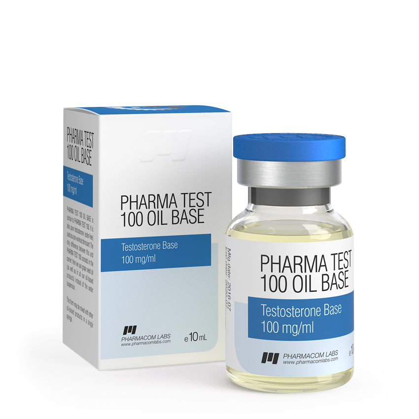 Pharmacom Pharma Test 100 Oil Base testosterone base 10ml vial 100 mg/ml