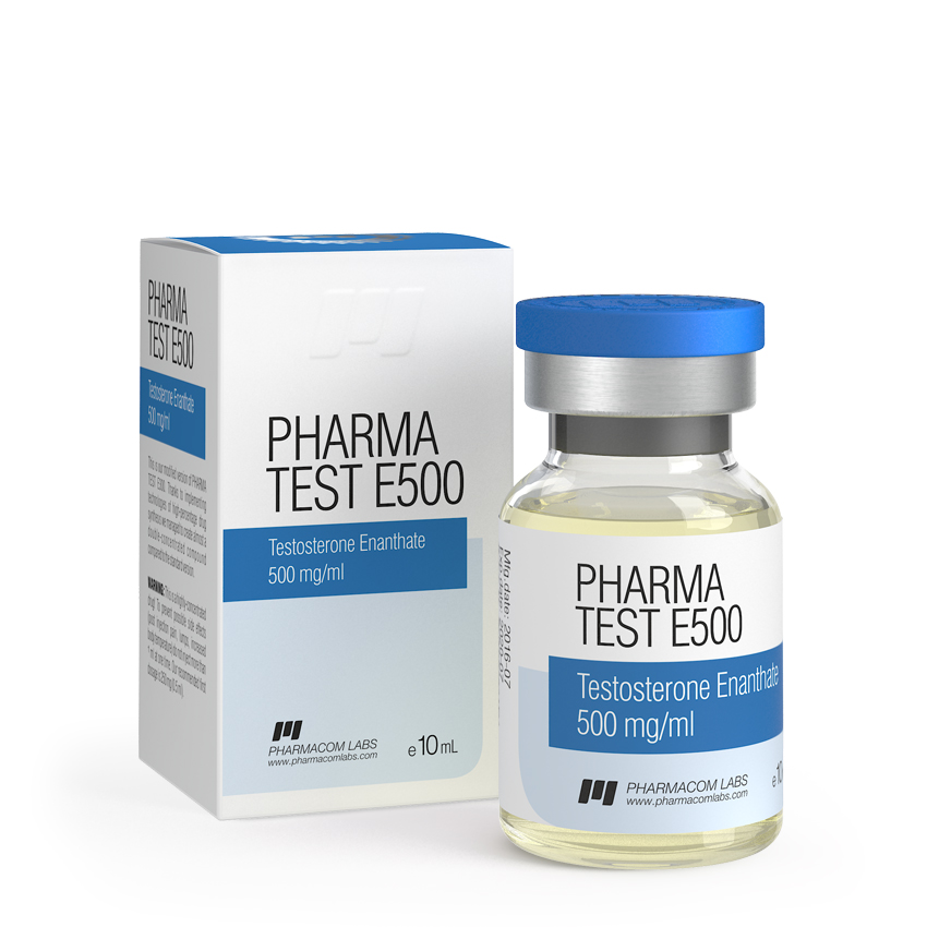 Pharmacom Pharma Test E 500 testosterone enanthate 10ml vial