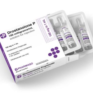 Pharmaqo US Drostanolone P ampoules box with 10 sterile glass ampoules