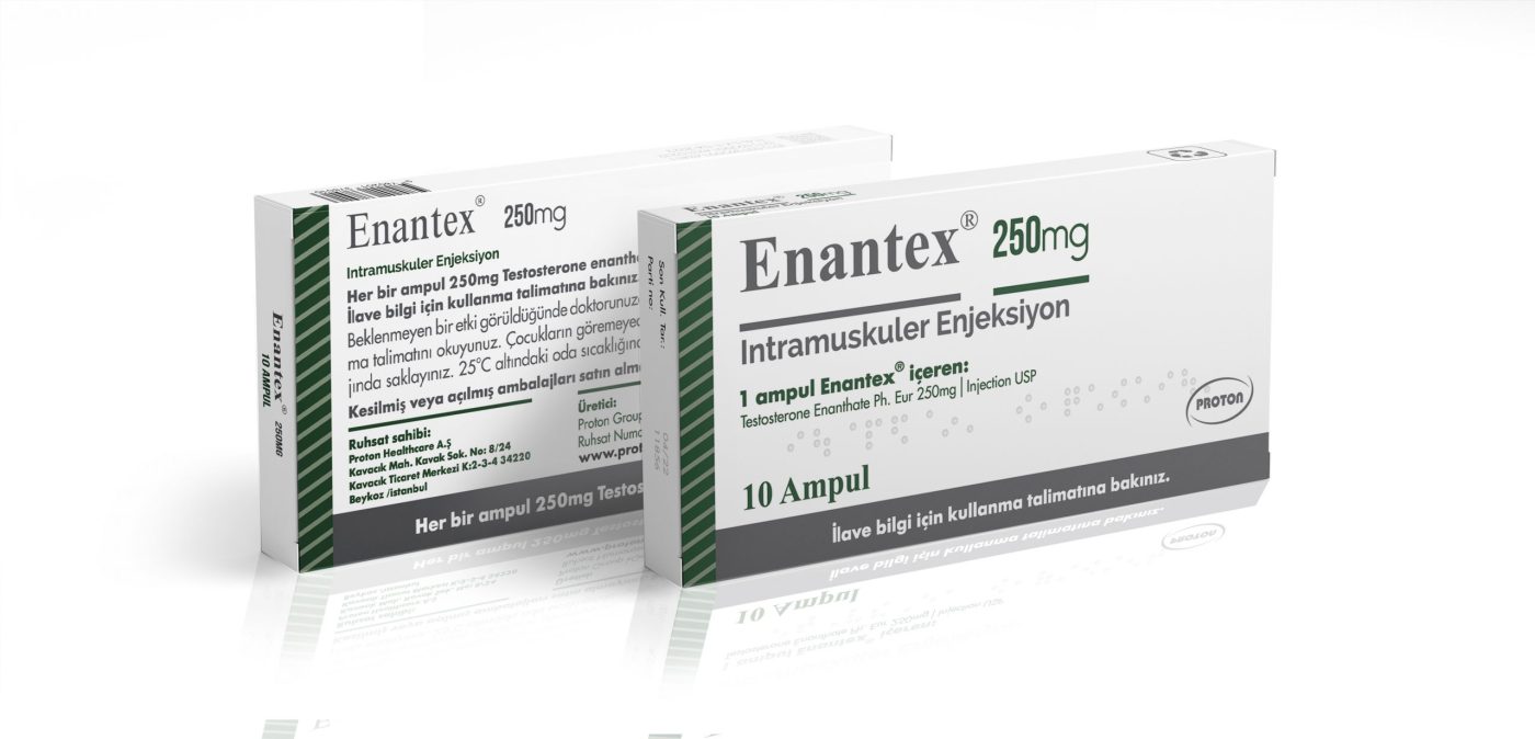 Proton Pharma Test E Enantex 250mg 1ml ampules pack of 10