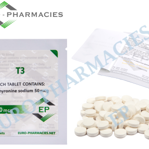 Euro Pharmacies T3 50mcg tablets, 50 tab bag for research use