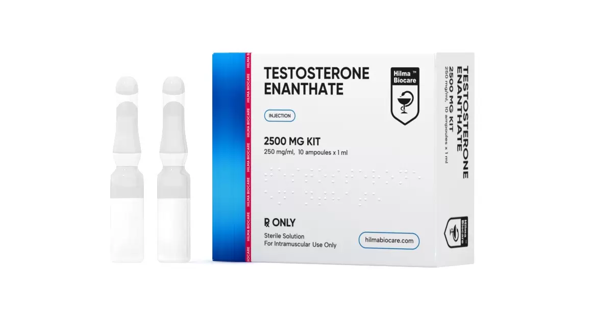 Hilma Biocare Testosterone Enanthate 10x1ml ampoules 250 mg/ml