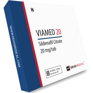 Deus Medical Viamed 20 50 tabs x 20mg product box