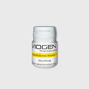 Viogen Anavar 20mg x 50 Tabs bottle and tablets