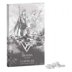 Clomilad 25 mg clomiphene citrate tablets by Driada Medical