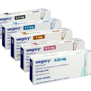 Wegovy (semaglutide) 0.5 mg weight loss injection pen with 4 doses