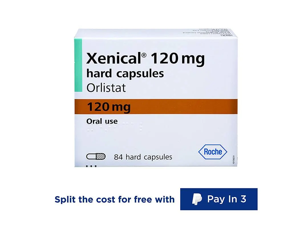 Xenical capsules for weight loss containing 120mg orlistat