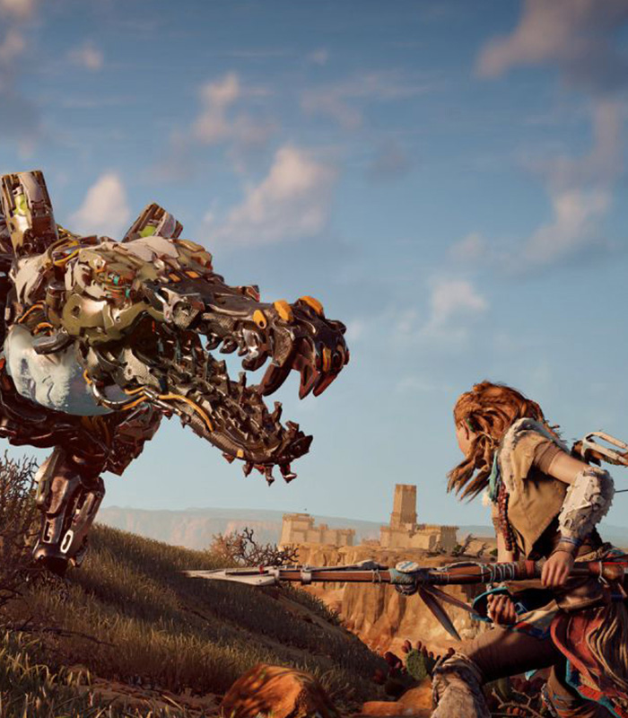 Horizon Zero Dawn game cover art featuring Aloy
