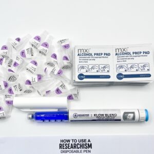 KLOW BLEND 80mg Pen Kit with 30 pen needles and 30 sterile wipes