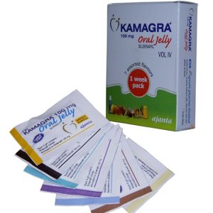 Ajanta Jelly Kamagra Oral Jelly 100mg sachets for erectile dysfunction