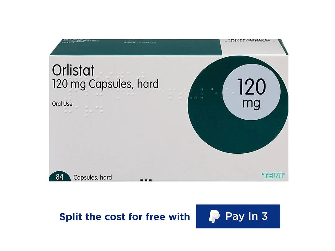 Orlistat 120 mg capsules for weight loss UK pack