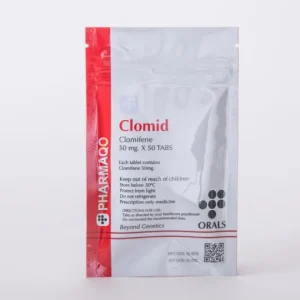 Pharmaqo Labs Clomid 50 tabs x 50mg box for UK post cycle therapy