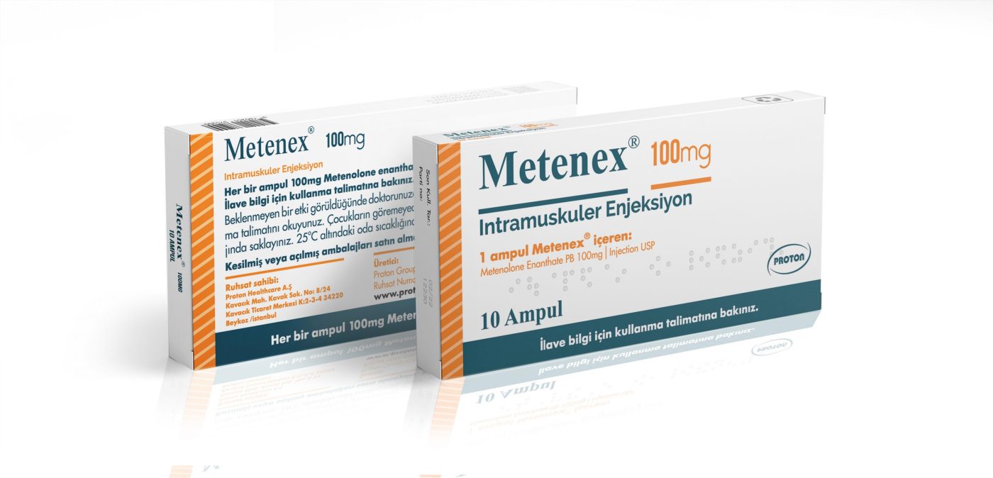Proton Pharma Primobolan Metenex 10 x 100mg 1ml ampules box