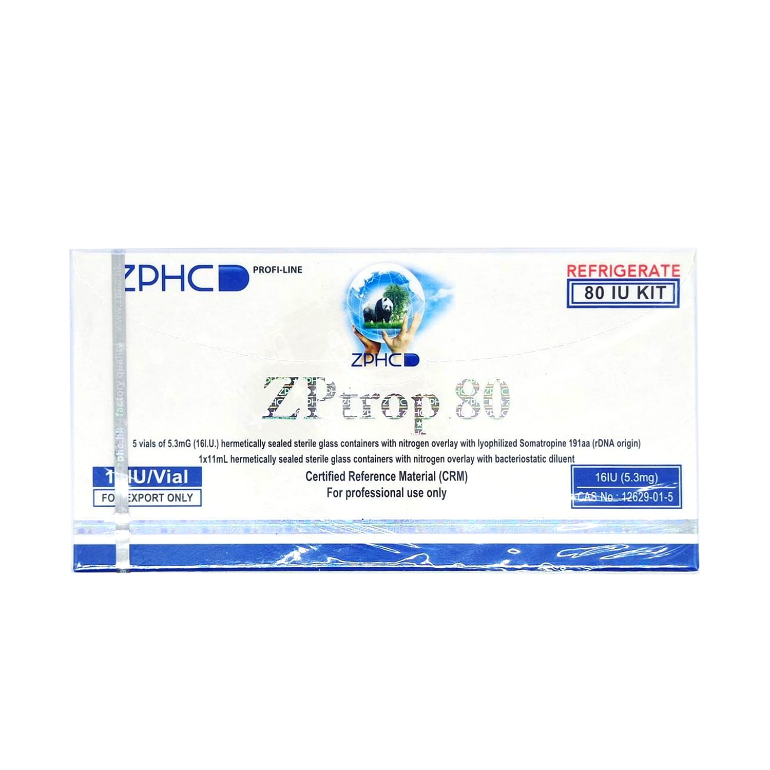 ZPHC ZPtrop HGH 80iu + Bacteriostatic Water80iu kit
